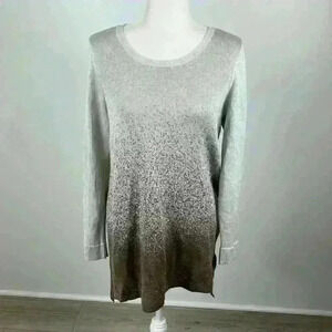 Apt. 9 Sparkly Long Scoop Neck Sweater Size M